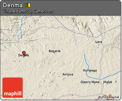 Shaded Relief 3D Map of Denma