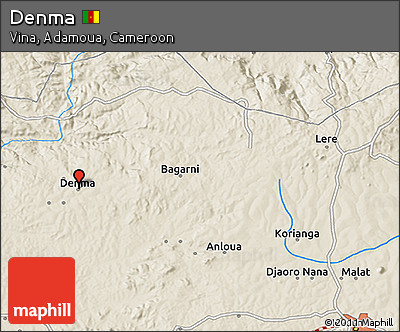 Shaded Relief 3D Map of Denma