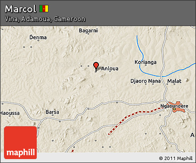Shaded Relief 3D Map of Marcol
