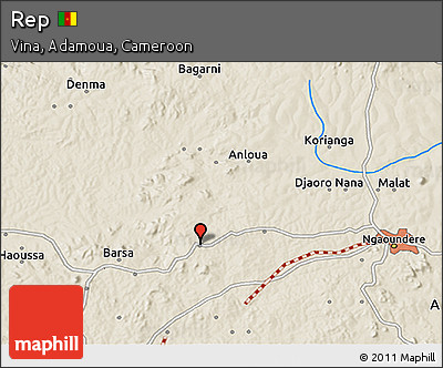 Shaded Relief 3D Map of Rep