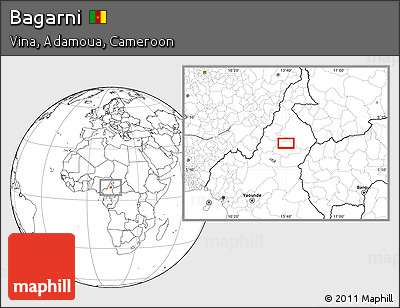 Blank Location Map of Bagarni