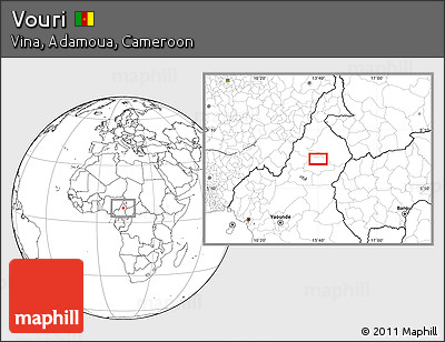 Blank Location Map of Vouri