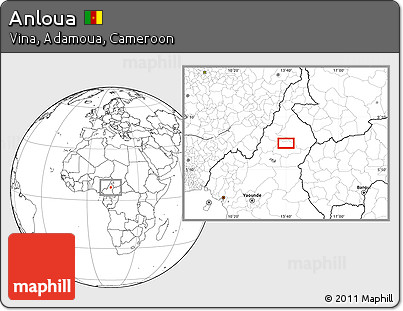 Blank Location Map of Anloua