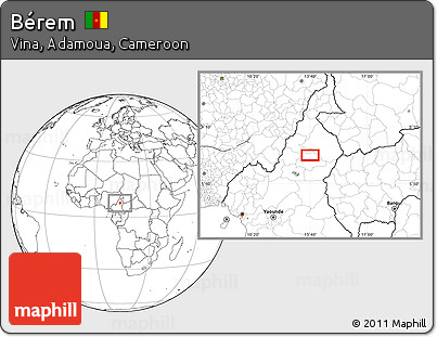 Blank Location Map of Bérem