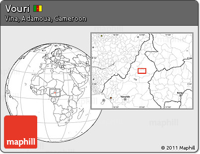 Blank Location Map of Vouri
