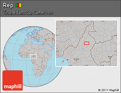 Gray Location Map of Rep