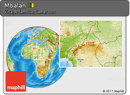 Physical Location Map of Mbalan
