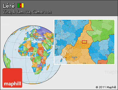 Political Location Map of Léré