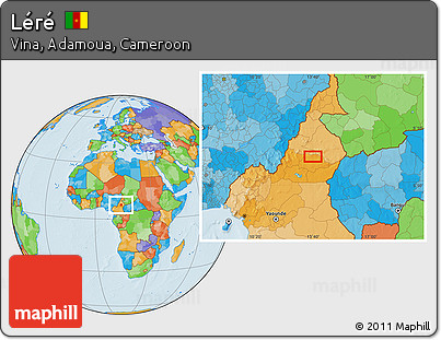 Political Location Map of Léré
