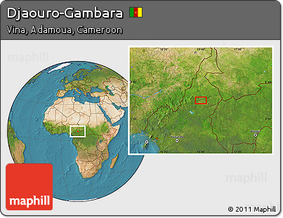 Satellite Location Map of Djaouro-Gambara
