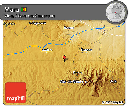 Physical Map of Mara