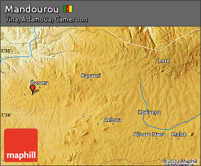 Physical Map of Mandourou