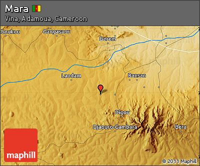 Physical Map of Mara
