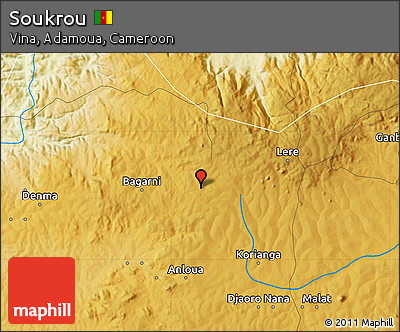 Physical Map of Soukrou