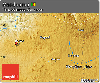 Physical Map of Mandourou