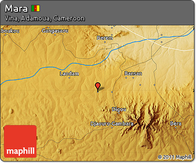 Physical Map of Mara