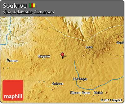 Physical Map of Soukrou