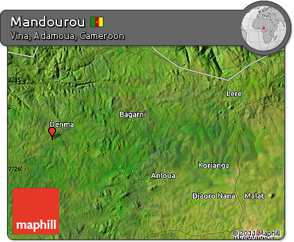 Satellite Map of Mandourou