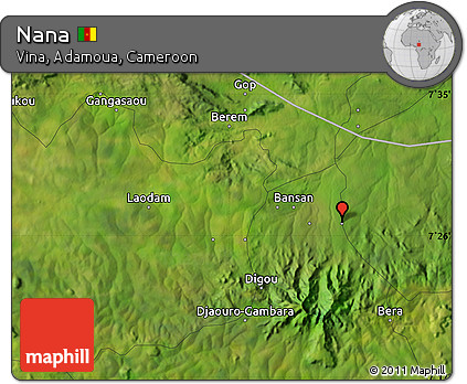 Satellite Map of Nana