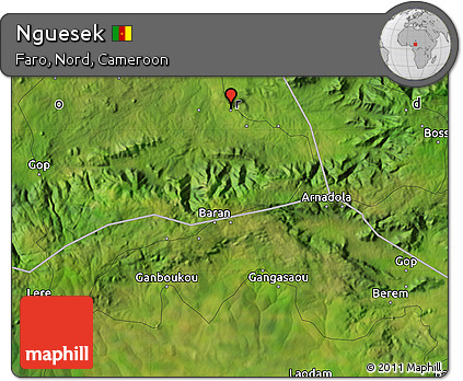 Satellite Map of Nguesek