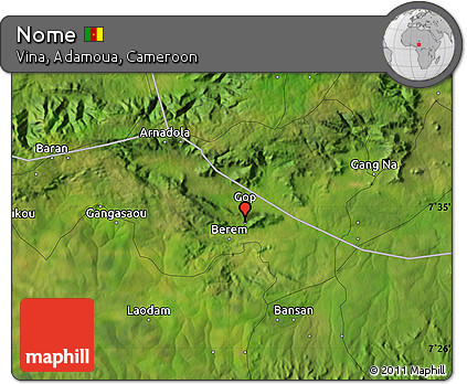 Satellite Map of Nome