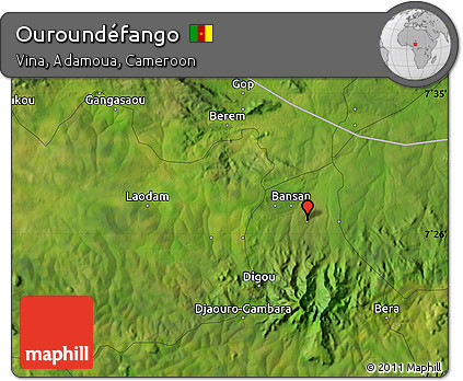 Satellite Map of Ouroundéfango