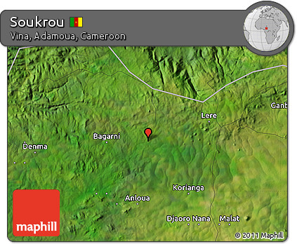 Satellite Map of Soukrou