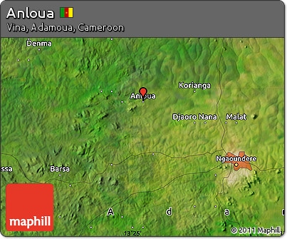 Satellite Map of Anloua