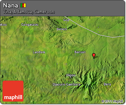 Satellite Map of Nana
