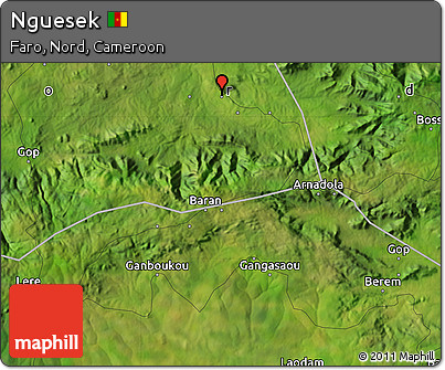 Satellite Map of Nguesek