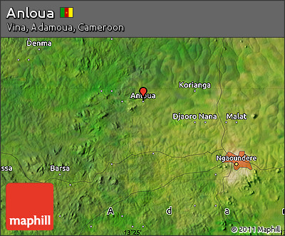 Satellite Map of Anloua
