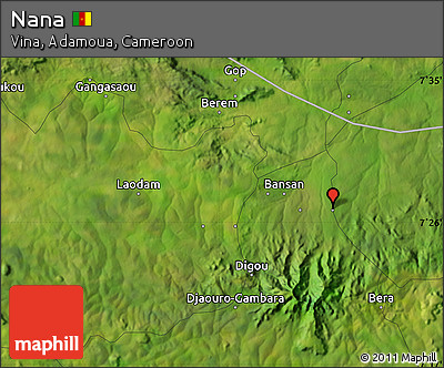 Satellite Map of Nana