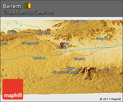 Physical Panoramic Map of Bérem