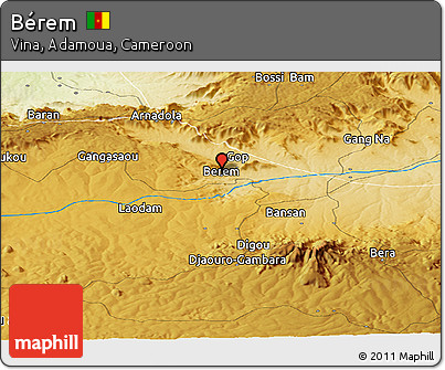 Physical Panoramic Map of Bérem