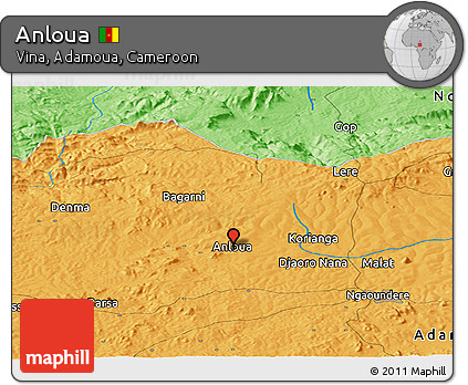 Political Panoramic Map of Anloua