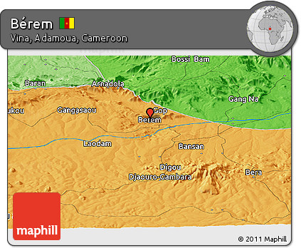 Political Panoramic Map of Bérem
