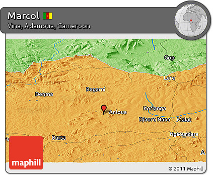 Political Panoramic Map of Marcol