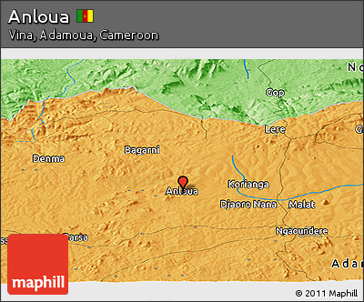 Political Panoramic Map of Anloua