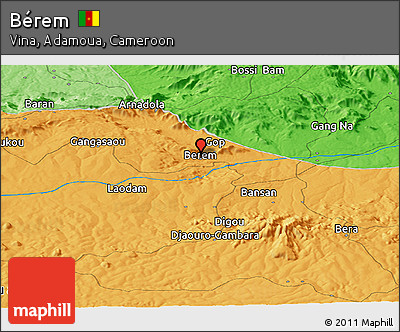 Political Panoramic Map of Bérem