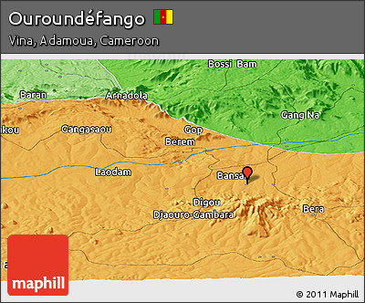Political Panoramic Map of Ouroundéfango