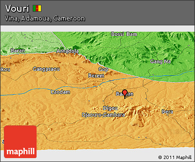 Political Panoramic Map of Vouri