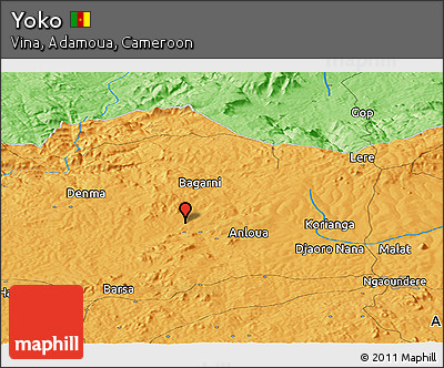 Political Panoramic Map of Yoko