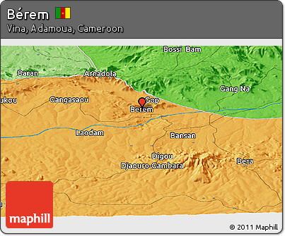 Political Panoramic Map of Bérem