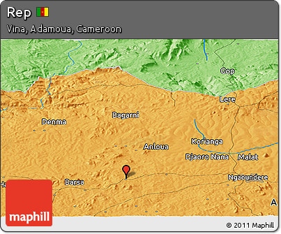 Political Panoramic Map of Rep
