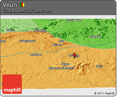 Political Panoramic Map of Vouri