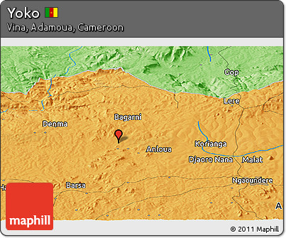 Political Panoramic Map of Yoko