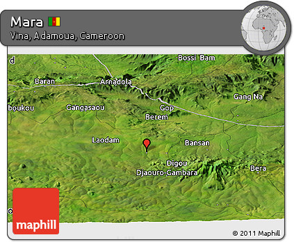 Satellite Panoramic Map of Mara