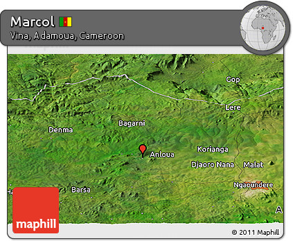 Satellite Panoramic Map of Marcol