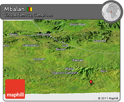 Satellite Panoramic Map of Mbalan
