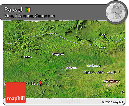 Satellite Panoramic Map of Paksal